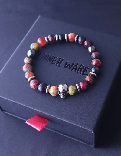 Dragon Vein_Hematite_Skull_Box