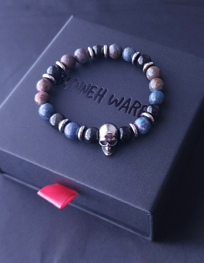 Ruby Sapphier_Black Obsidian_Skull_Box